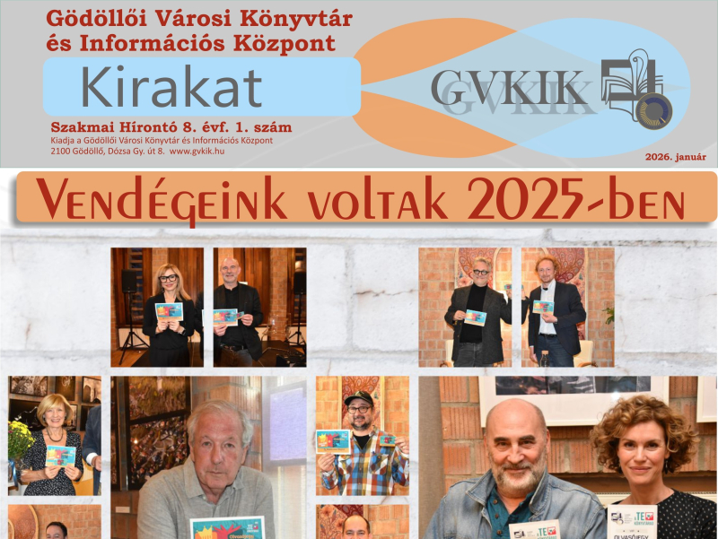 Kirakat - szakmai hírlevél 8. évf. 1. szám