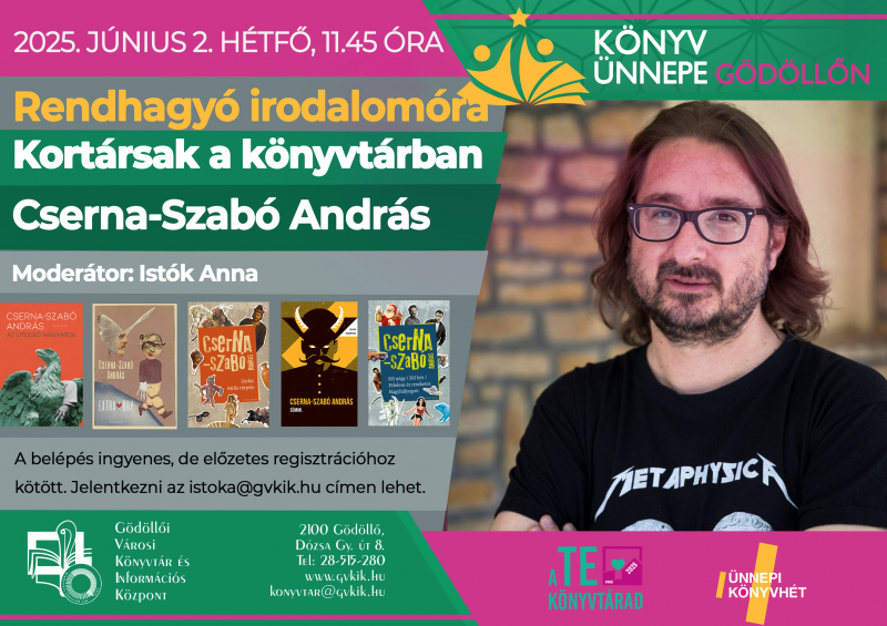 A Könyv Ünnepe Gödöllőn - Cserna-Szabó András