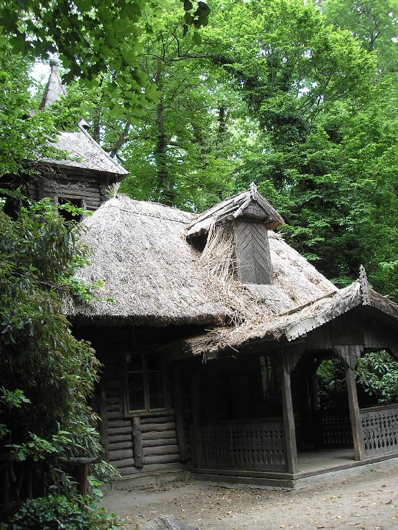 Vízimalom nádfedeles épülete