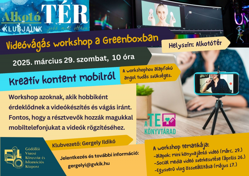 Videóvágás workshop a Greenboxban