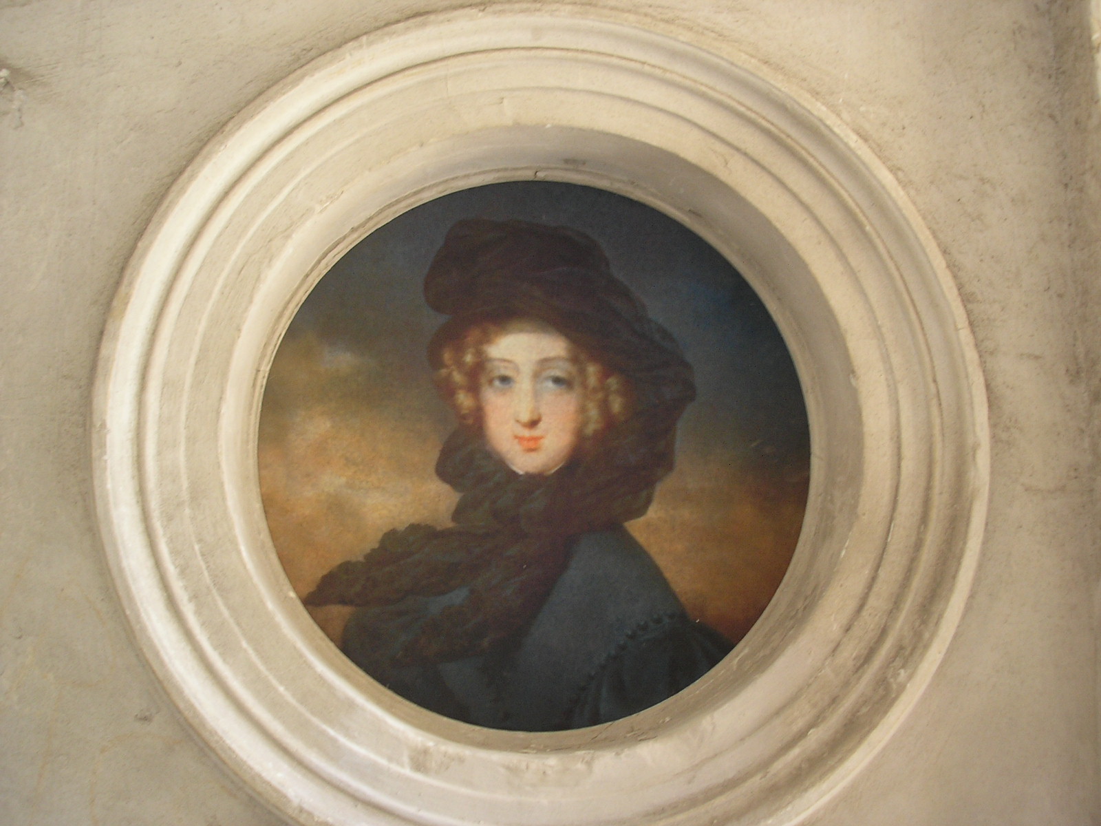 Freskó a kastély úrnőjéről.